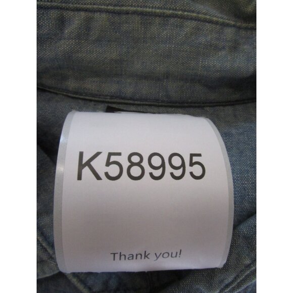 VINTAGE Lee Jacket Small Western Trucker Denim Shacket 70s Snap USA * - Picture 15 of 15